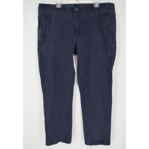 Dixxon Flannel D-Flexx Pants Mens 42x32 Navy Chino Straight‎ Leg Stretch